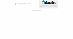 Desktop Screenshot of gutscheinschuh.com